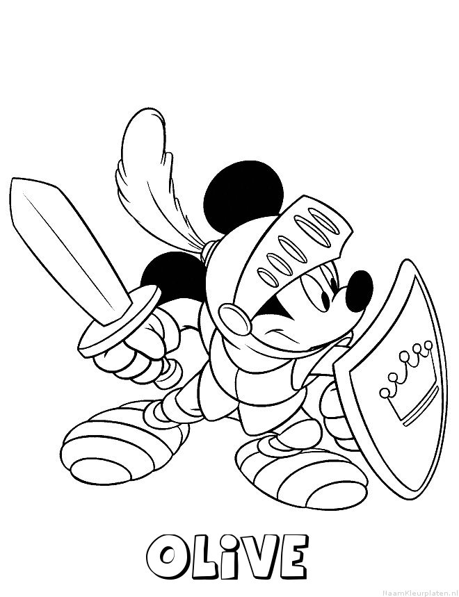 Olive disney mickey mouse