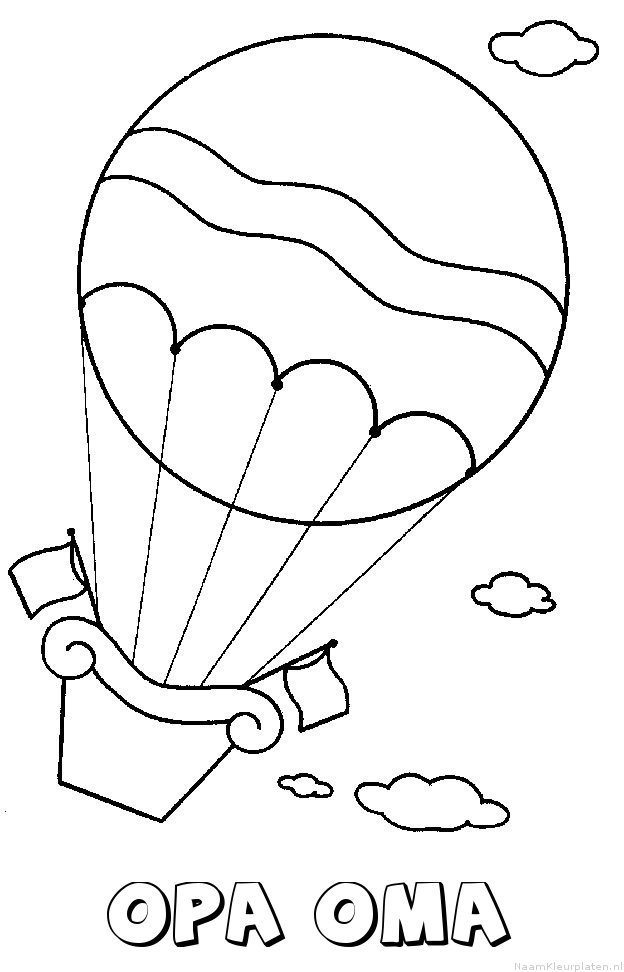Opa oma luchtballon