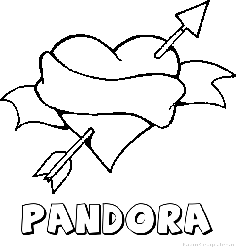 Pandora liefde kleurplaat