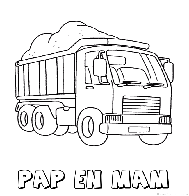Pap en mam vrachtwagen
