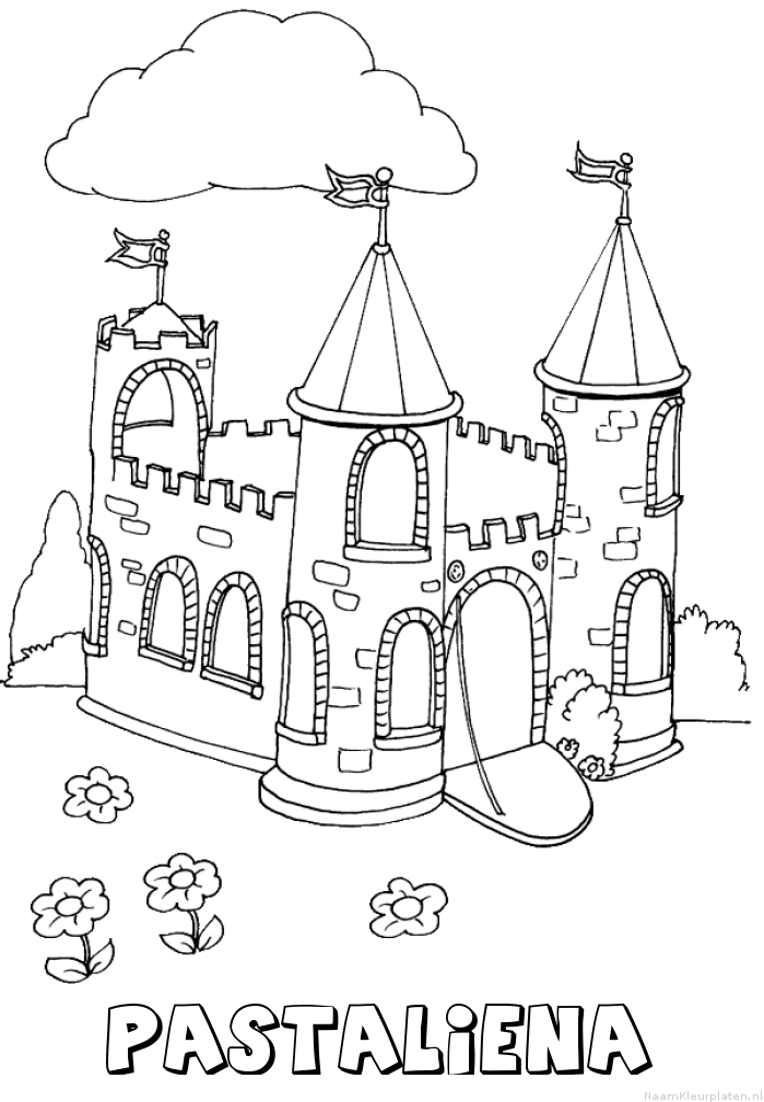 Pastaliena kasteel kleurplaat