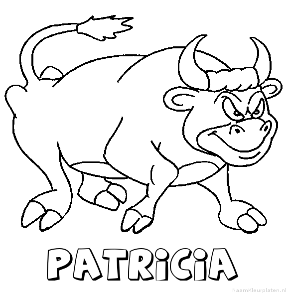 Patricia stier kleurplaat