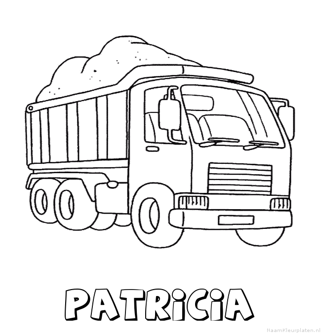 Patricia vrachtwagen kleurplaat