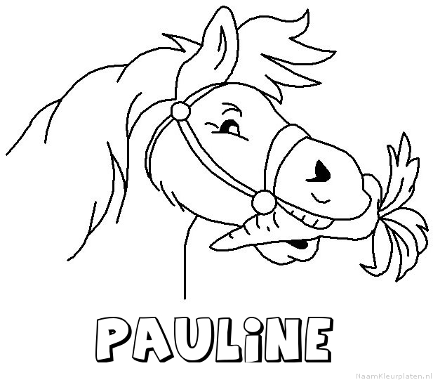 Pauline paard van sinterklaas kleurplaat