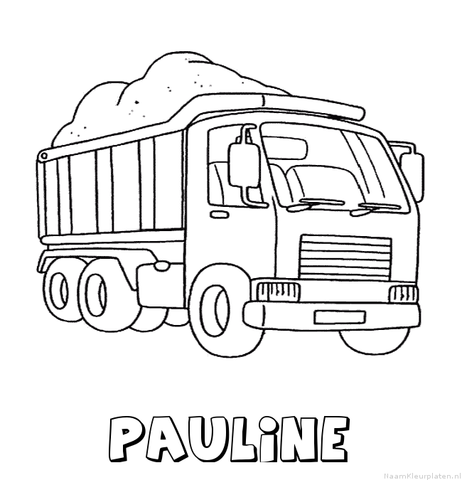 Pauline vrachtwagen kleurplaat