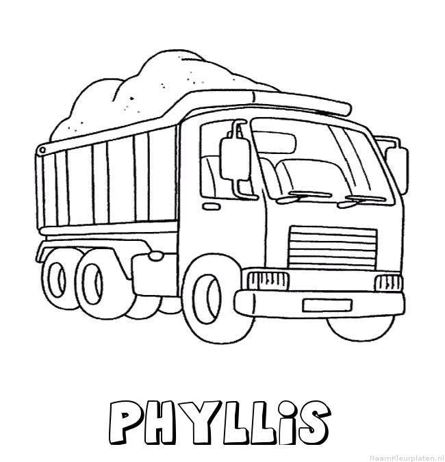 Phyllis vrachtwagen kleurplaat