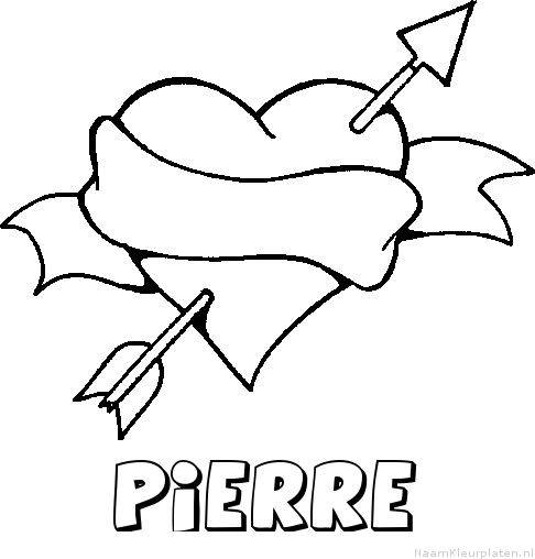 Pierre liefde kleurplaat