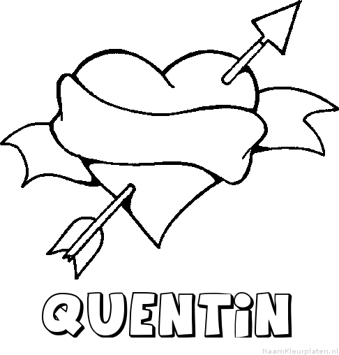 Quentin liefde kleurplaat