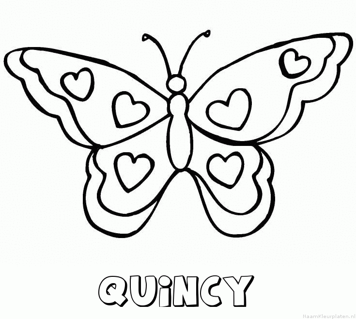 Quincy vlinder hartjes