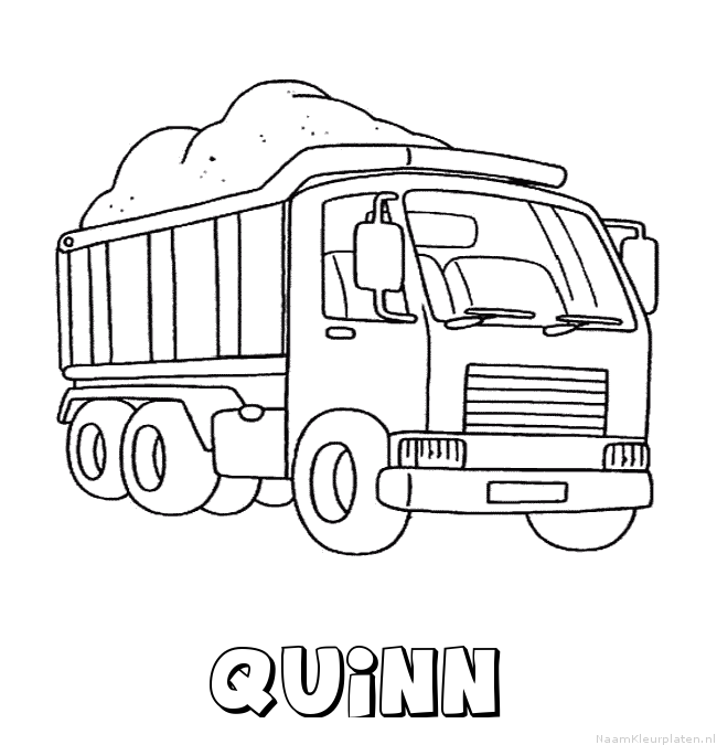 Quinn vrachtwagen kleurplaat