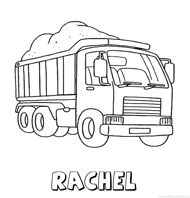 Rachel vrachtwagen kleurplaat