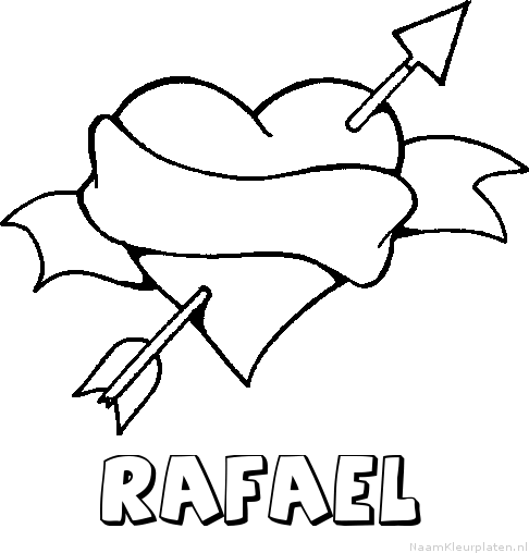 Rafael liefde kleurplaat