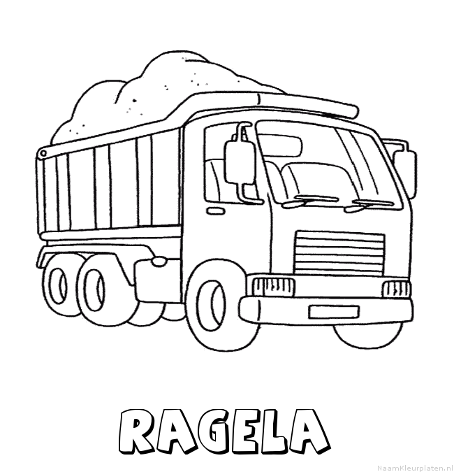 Ragela vrachtwagen kleurplaat