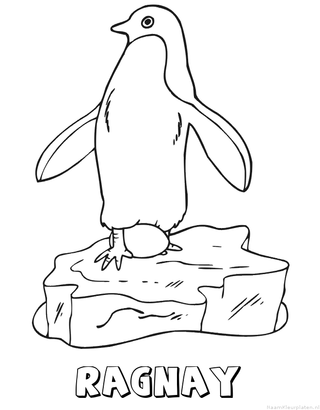 Ragnay pinguin kleurplaat