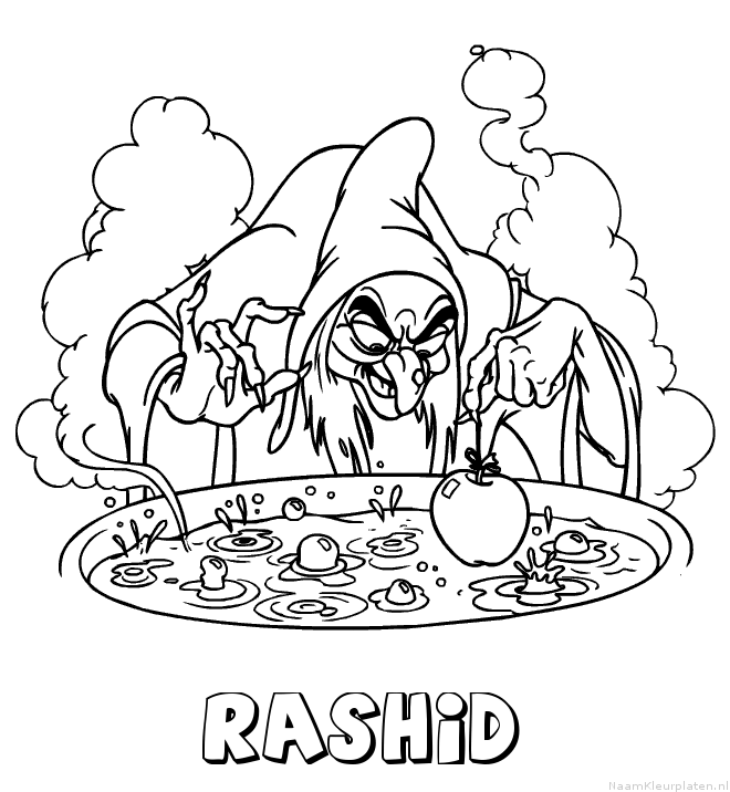 Rashid heks kleurplaat