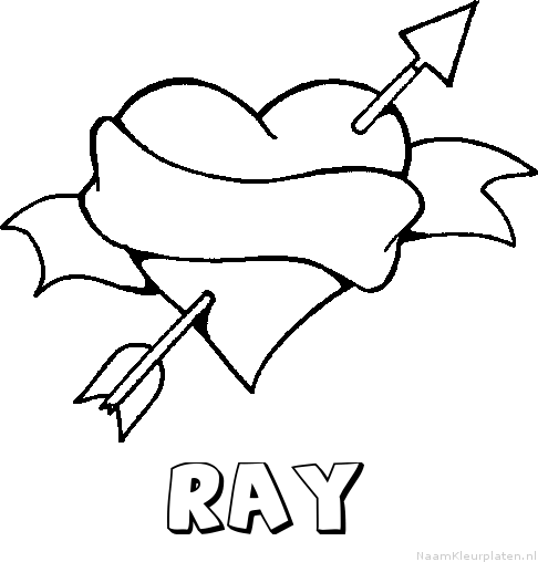 Ray liefde kleurplaat