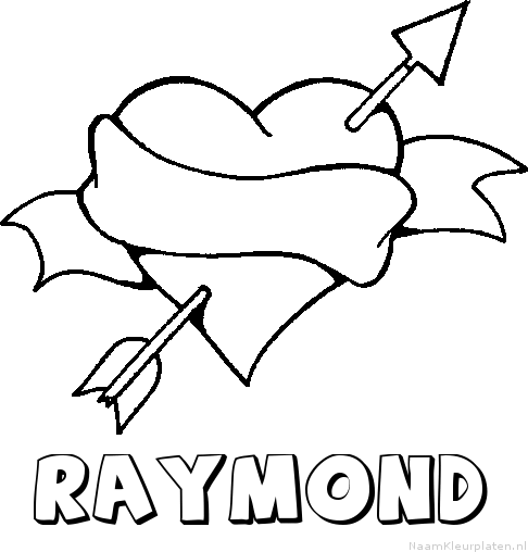 Raymond liefde kleurplaat