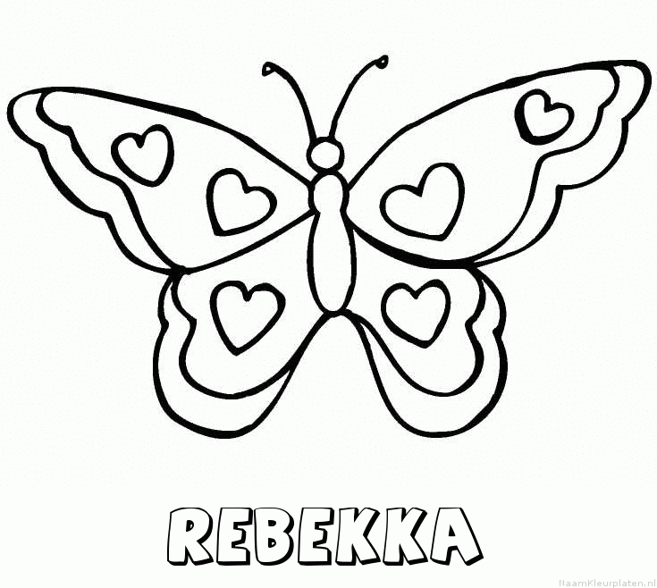 Rebekka vlinder hartjes