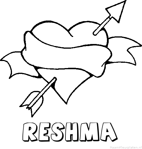 Reshma liefde kleurplaat