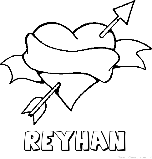 Reyhan liefde kleurplaat