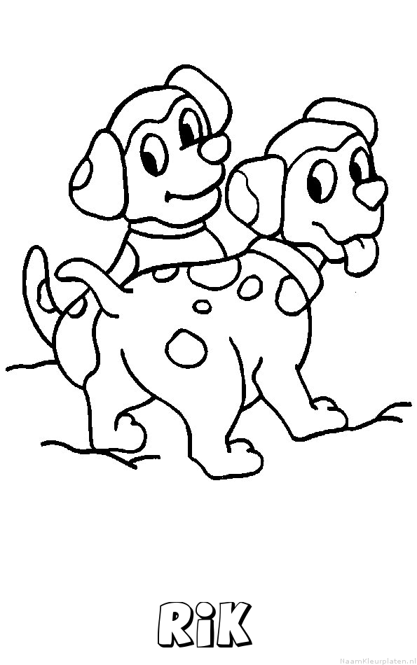 Rik hond puppies kleurplaat