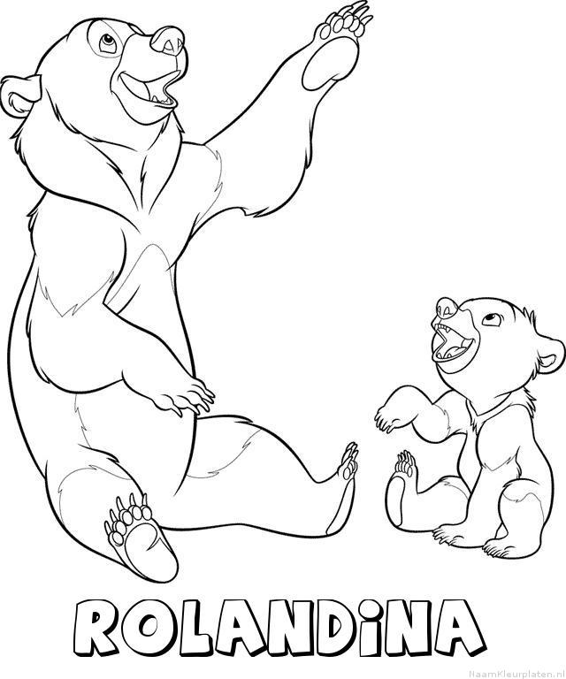 Rolandina brother bear kleurplaat