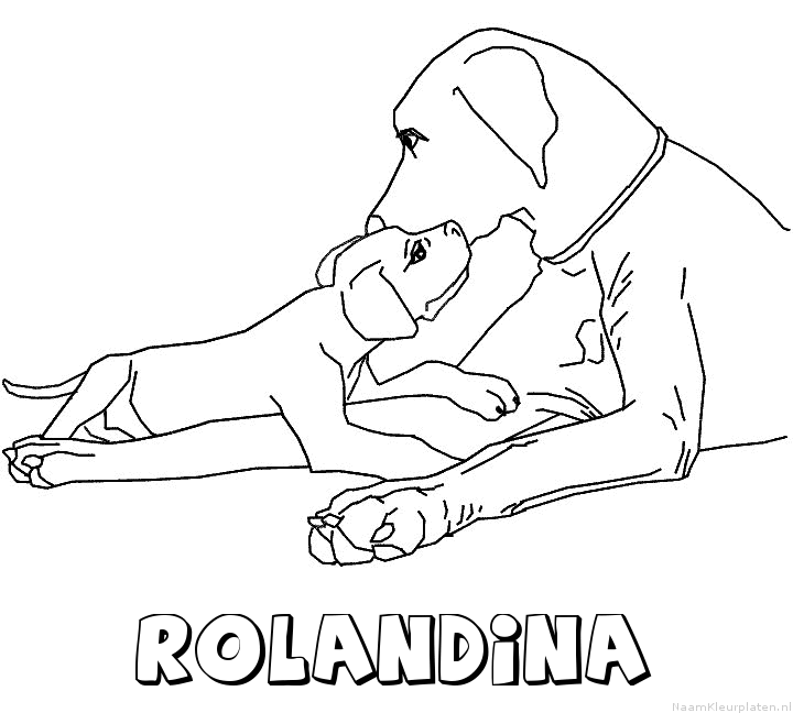 Rolandina hond puppy kleurplaat