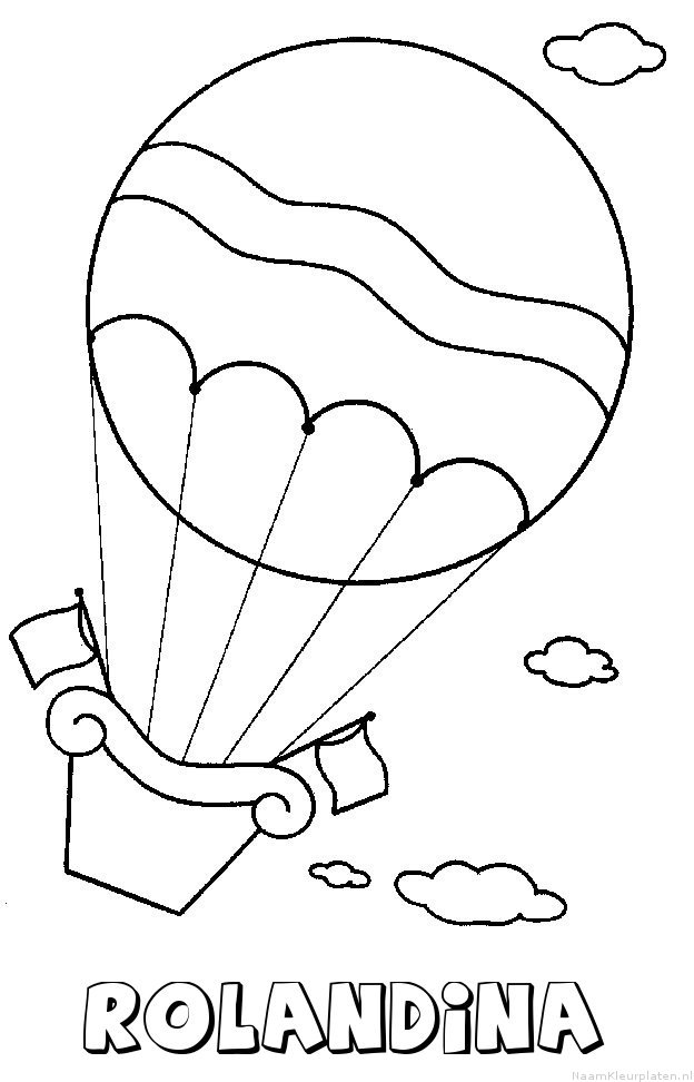 Rolandina luchtballon kleurplaat