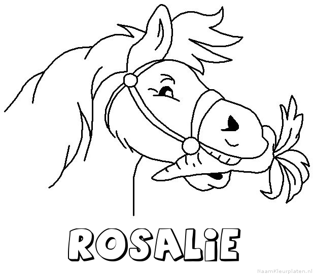 Rosalie paard van sinterklaas kleurplaat