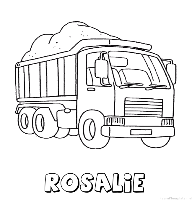 Rosalie vrachtwagen kleurplaat