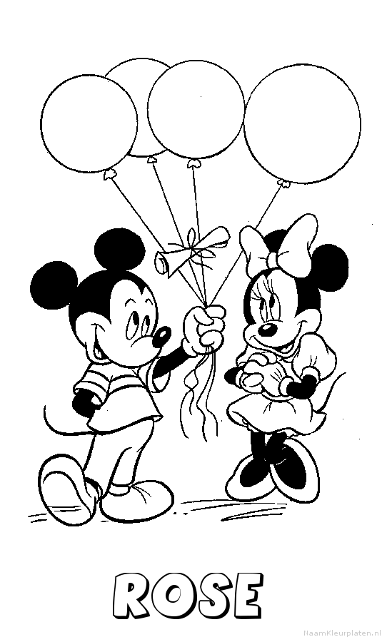 Rose mickey mouse