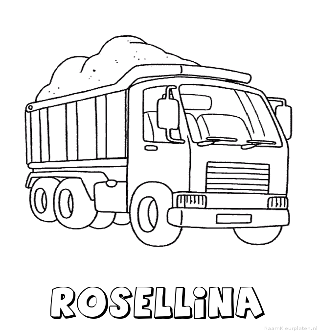 Rosellina vrachtwagen kleurplaat