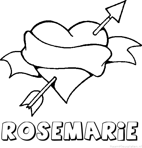 Rosemarie liefde kleurplaat