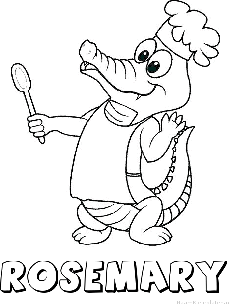 Rosemary krokodil kleurplaat