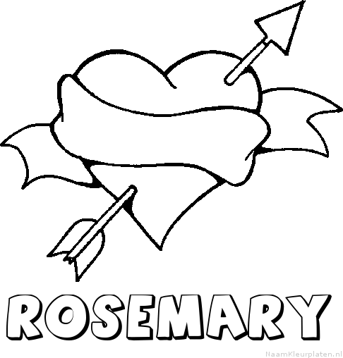 Rosemary liefde kleurplaat