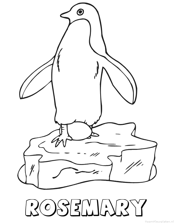 Rosemary pinguin kleurplaat