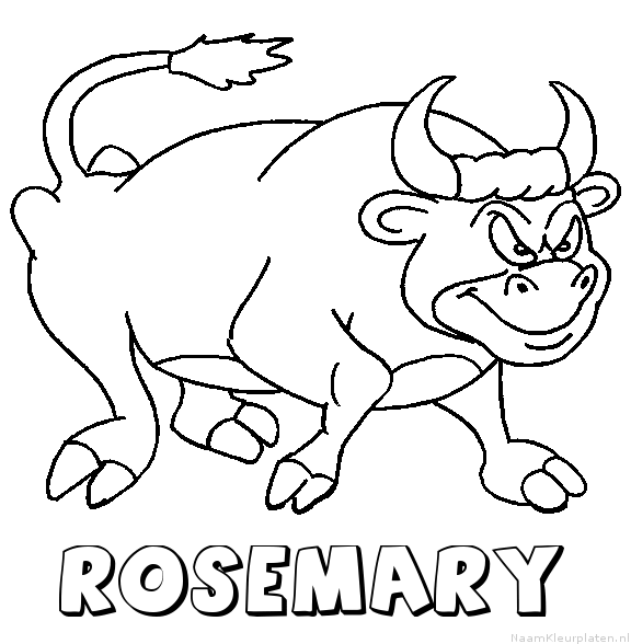 Rosemary stier kleurplaat