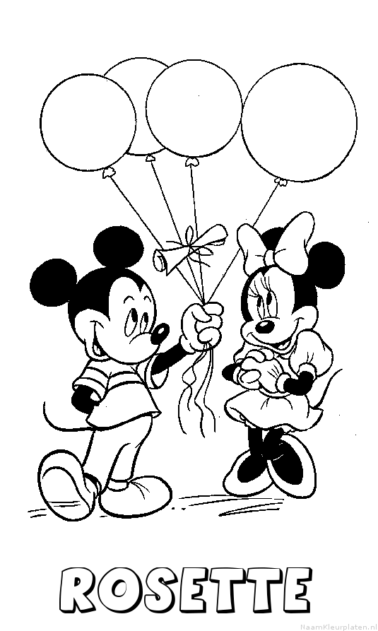 Rosette mickey mouse
