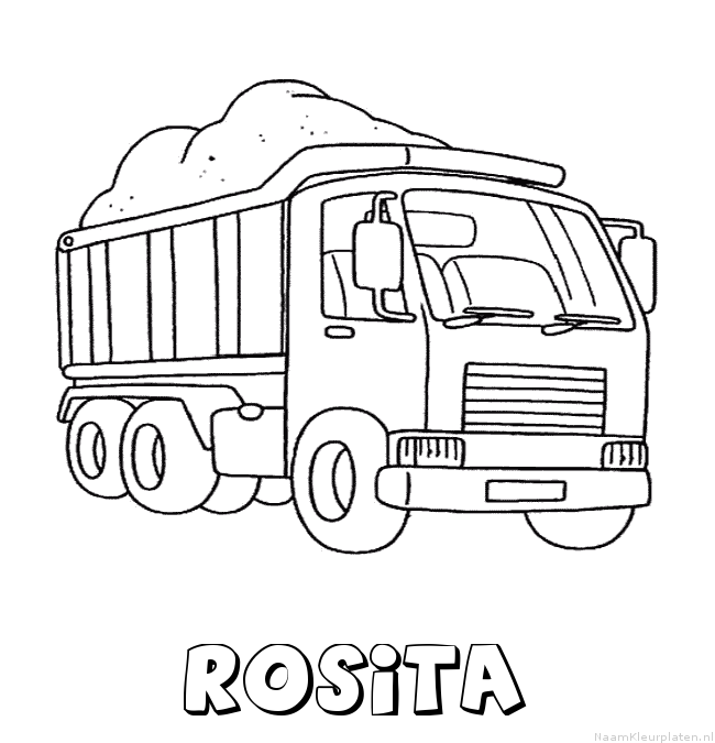 Rosita vrachtwagen kleurplaat