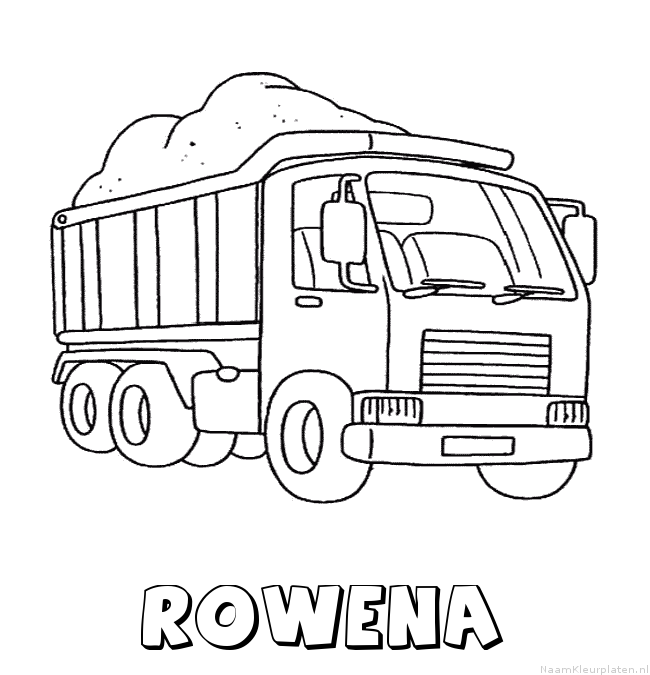 Rowena vrachtwagen kleurplaat