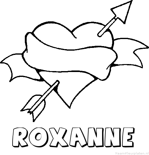 Roxanne liefde kleurplaat