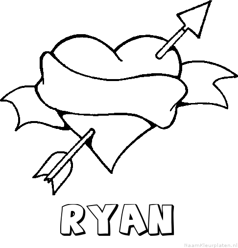 Ryan liefde kleurplaat