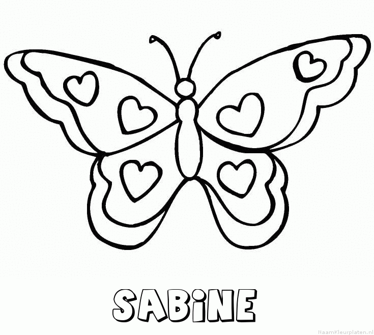 Sabine vlinder hartjes