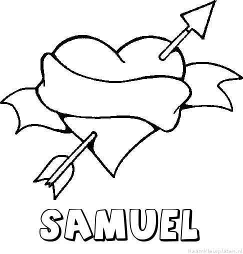 Samuel liefde kleurplaat