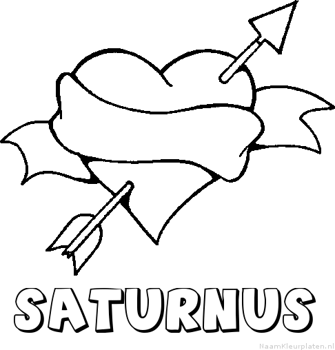 Saturnus liefde kleurplaat