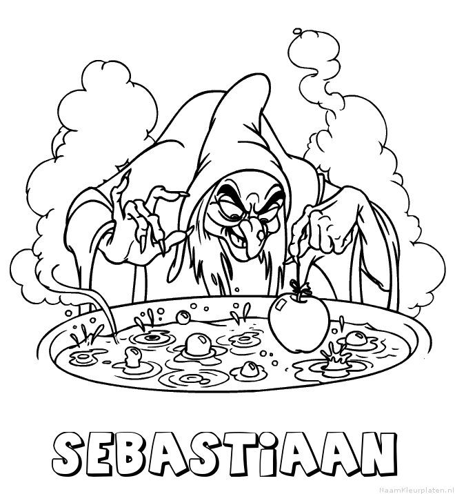 Sebastiaan heks kleurplaat