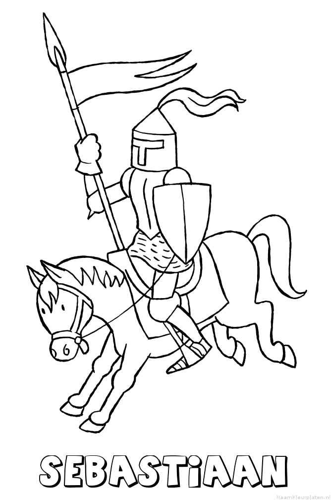 Sebastiaan ridder kleurplaat
