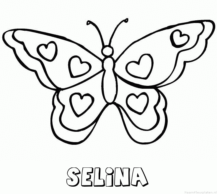 Selina vlinder hartjes