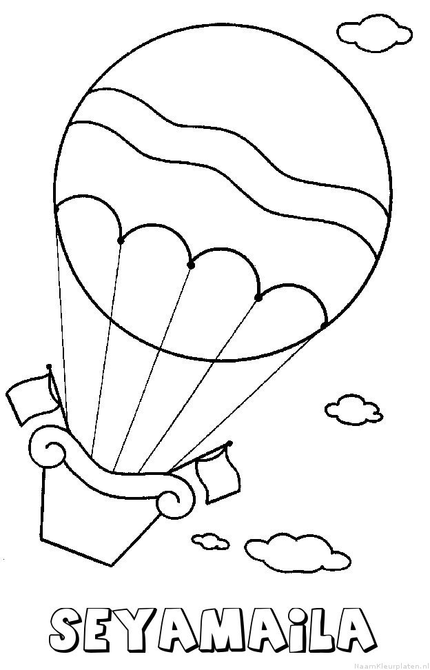 Seyamaila luchtballon kleurplaat
