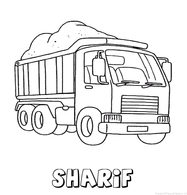 Sharif vrachtwagen kleurplaat